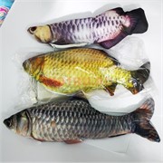 Игрушка мягкая рыба подвижная на батарейках