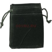 Чехол подарочный замша черный 12x15 см 50 шт/уп