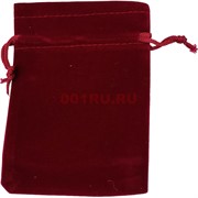 Чехол подарочный замша бордовый 13x18 см 50 шт/уп