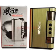 Портсигар-зажигалка Focus (JD-YH007) с выкидывателем сигарет