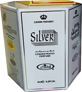 Масляные духи Al-Rehab «Silver» 6 мл арабские 6 шт/уп