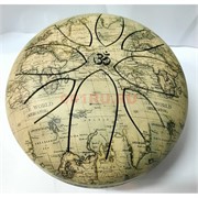 Музыкальный инструмент глюкофон с рисунком карты диаметр 17 см