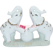 Фигурка фарфоровая (KL-836) Слоны с мячиком