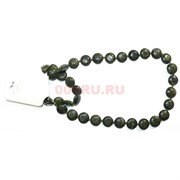 Колье 3-в-1 из серпентина (змеевика) 45 см