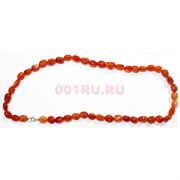 Бусы 47 шт из сердолика 45 см