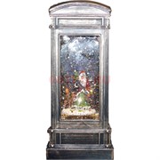 Новогодняя лампа Телефонная будка музыкальная