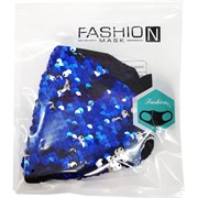 Маска гигиеническая Fashion Mask c пайетками 20 шт/уп цвета в ассортименте