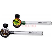 Трубка курительная с гриндером D&K glass pipe