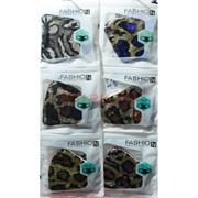 Маска защитная Fashion Mask с пайетками (R-002) расцветки в ассортименте
