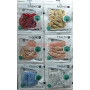 Маска защитная Fashion Mask со стразами и плетением (R-006) расцветки в ассортименте
