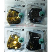 Маска защитная Fashion Mask с пайетками (R-007) расцветки в ассортименте