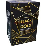 Уголь для кальяна кокосовый Black Gold 25 мм 72 кубика 1 кг