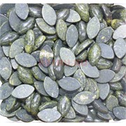 Кабошоны 8x14 челнок из уральского змеевика