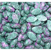 Кабошоны 9x16 овальные из цоизита