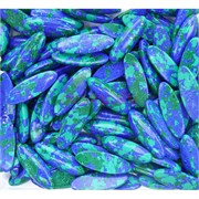 Кабошоны 8x23 челноки из азурита