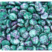 Кабошоны 10x12 овальные из цоизита