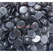 Кабошоны 10x12 овальные из черного агата