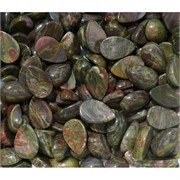 Кабошоны 10x15 капля из уральской яшмы
