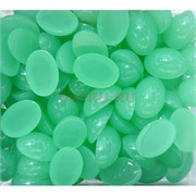 Кабошоны 13x18 овальные из зеленого халцедона