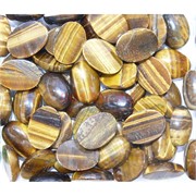 Кабошоны 13x18 овальные из тигрового глаза