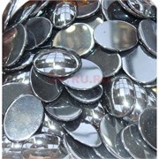 Кабошоны овальные 22x30 из гематита