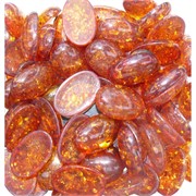 Кабошоны овальные 22x30 из янтаря