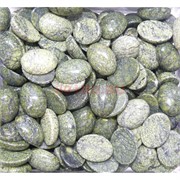 Кабошоны овальные 12x16 из змеевика (серпентина)