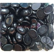 Кабошоны овальные 12x16 из черного агата