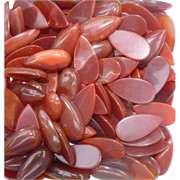 Кабошоны 15x30 капля из сердолика