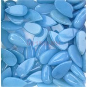 Кабошоны 15x30 капля из голубого аквамарина