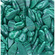Кабошоны 15x30 капля из малахита