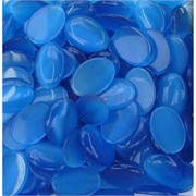 Кабошоны 18x25 овал из синего кошачьего глаза
