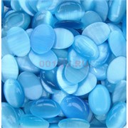 Кабошоны 18x25 овал из светло-голубого кошачьего глаза