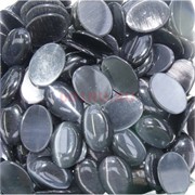 Кабошоны 18x25 овал из черного кошачьего глаза