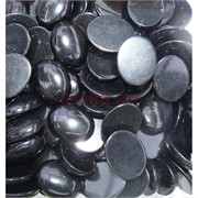 Кабошоны 20x25 овал из черного агата