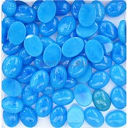 Кабошоны овальные 15x20 из синего халцедона