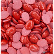 Кабошоны овальные 15x20 из красного коралла с фактурной подошвой