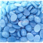 Кабошоны овальные 15x20 из голубого халцедона