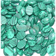 Кабошоны 15x20 капля из малахита