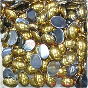 Кабошоны овальные 15x20 из гематита под золото