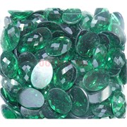 Кабошоны 13x18 из зеленого стекла новая огранка