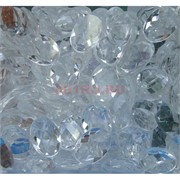 Кабошоны 13x18 из белого стекла новая огранка
