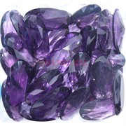 Кабошоны 15x30 овальные из фиолетового стекла