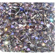 Кабошоны 7x9 зернышки из коричневого стекла