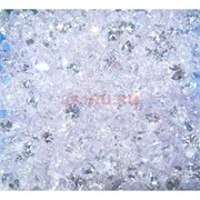 Кабошоны 7x9 зернышки из белого стекла
