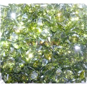 Кабошоны 8x10 «бриллиант» из зеленого стекла