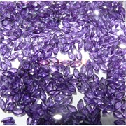 Кабошоны 2,5x5 рисинки из фиолетового стекла