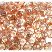 Кабошоны 10x13 капли из оранжевого стекла