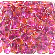 Кабошоны 10x13 капли из розового стекла