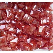Кабошоны 10x14 прямоугольные из оранжевого стекла
